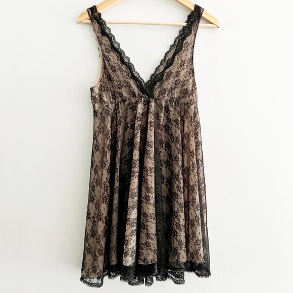 Oscar de la Renta Sleepwear Black Lace - Large - Picture 3 of 3